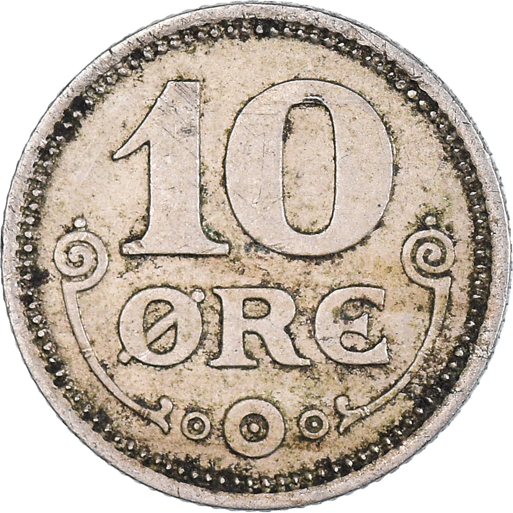 Munten, Denemarken, 10 Öre, 1921