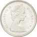 CANADA, 25 Cents, 1967, Royal Canadian Mint, KM #68, MS(60-62), Silver, 23.8,...