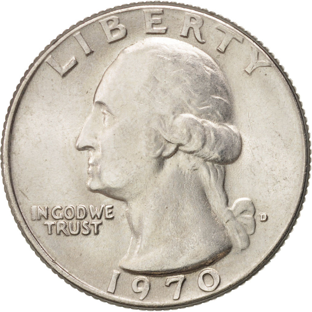Coin, United States, Washington Quarter, Quarter, 1970, U.S. Mint, Denver