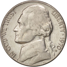 Monnaie, États-Unis, Jefferson Nickel, 5 Cents, 1970, U.S. Mint, Denver, SUP+