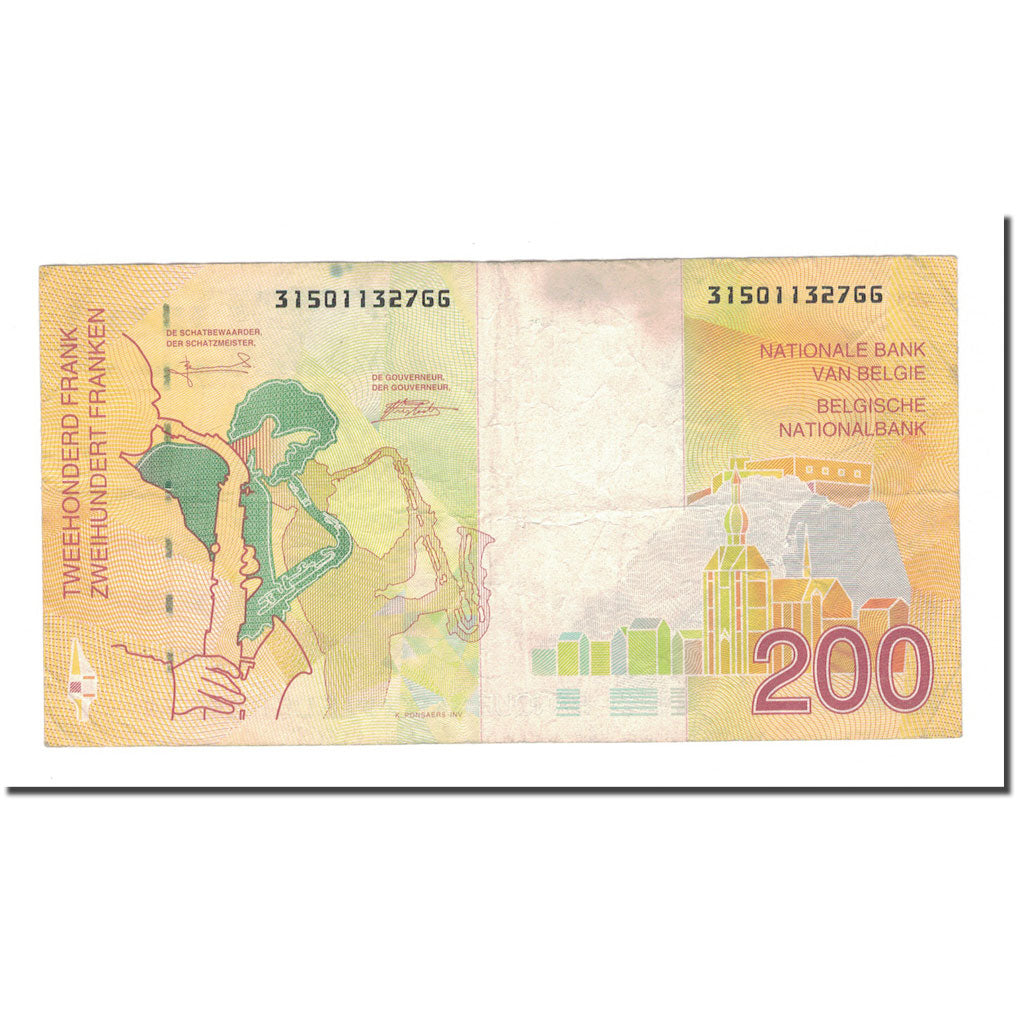 Banknote, Belgium, 200 Francs, KM:148, VF(20-25)
