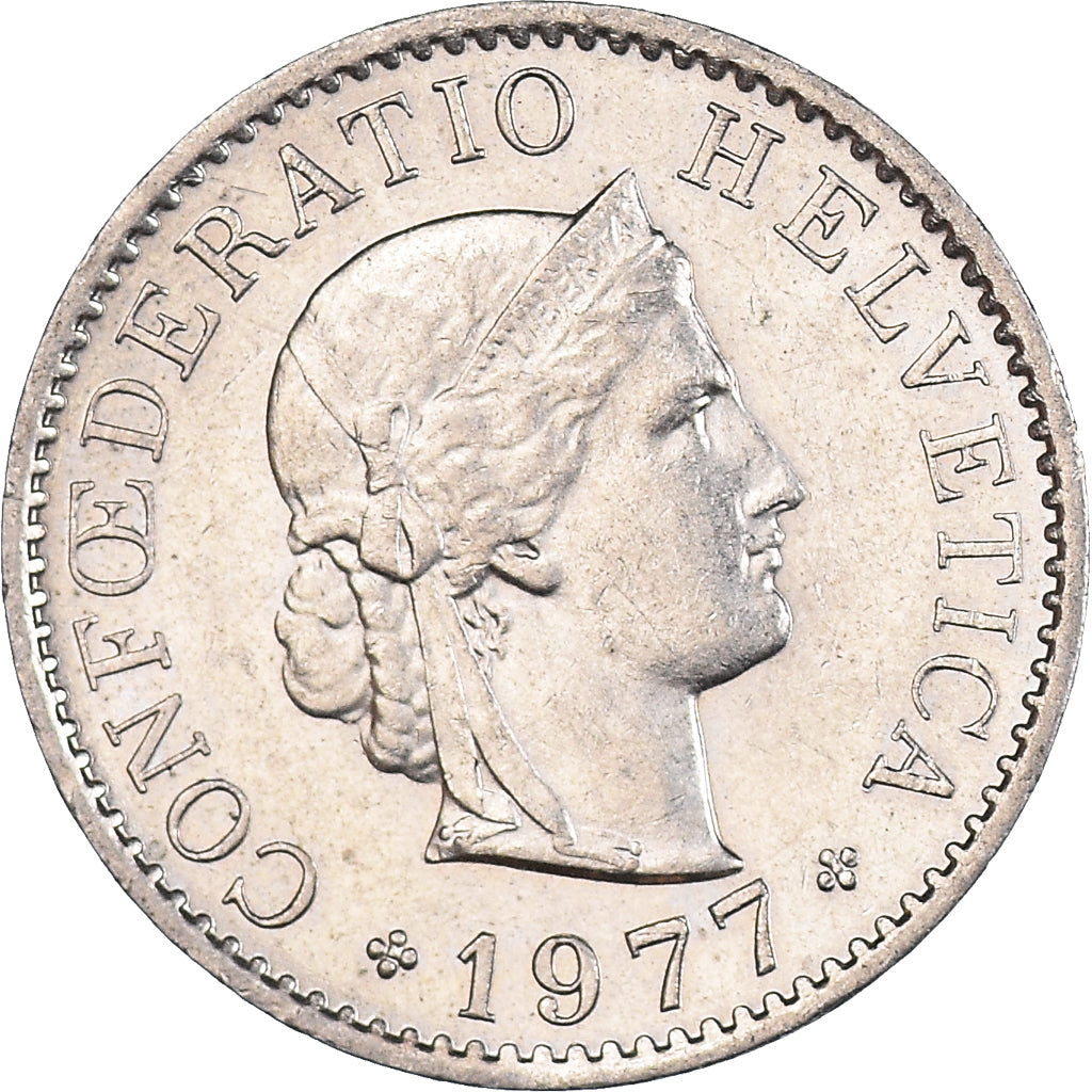Münze, Schweiz, 5 Rappen, 1977
