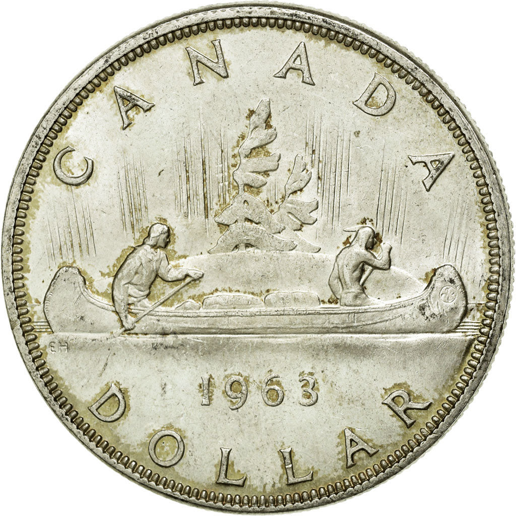 Coin, Canada, Elizabeth II, Dollar, 1963, Royal Canadian Mint, Ottawa