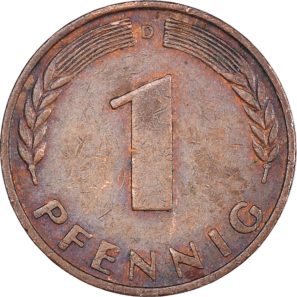 Moneda, ALEMANIA - REPÚBLICA FEDERAL, Pfennig, 1966
