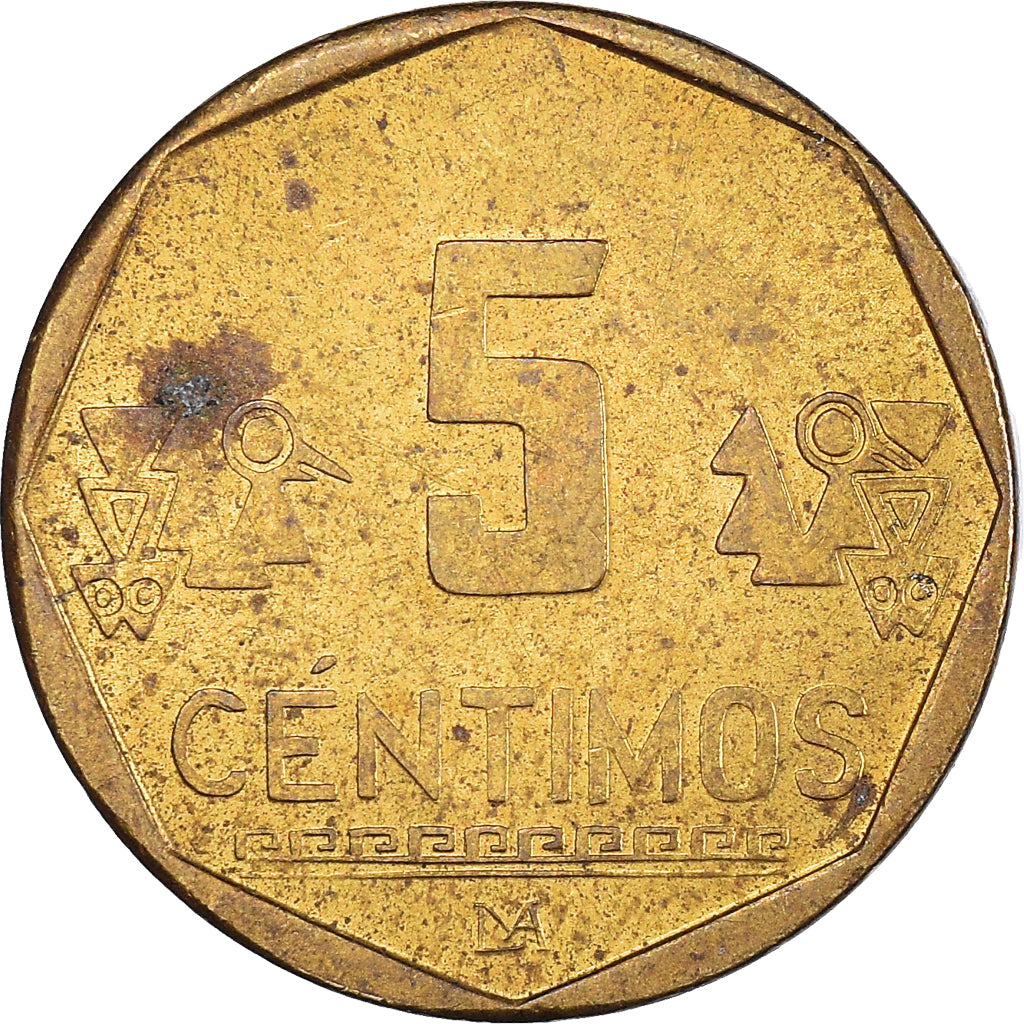 Munten, Peru, 5 Centimos, 2002