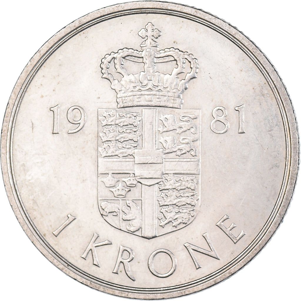 Munten, Denemarken, Krone, 1981