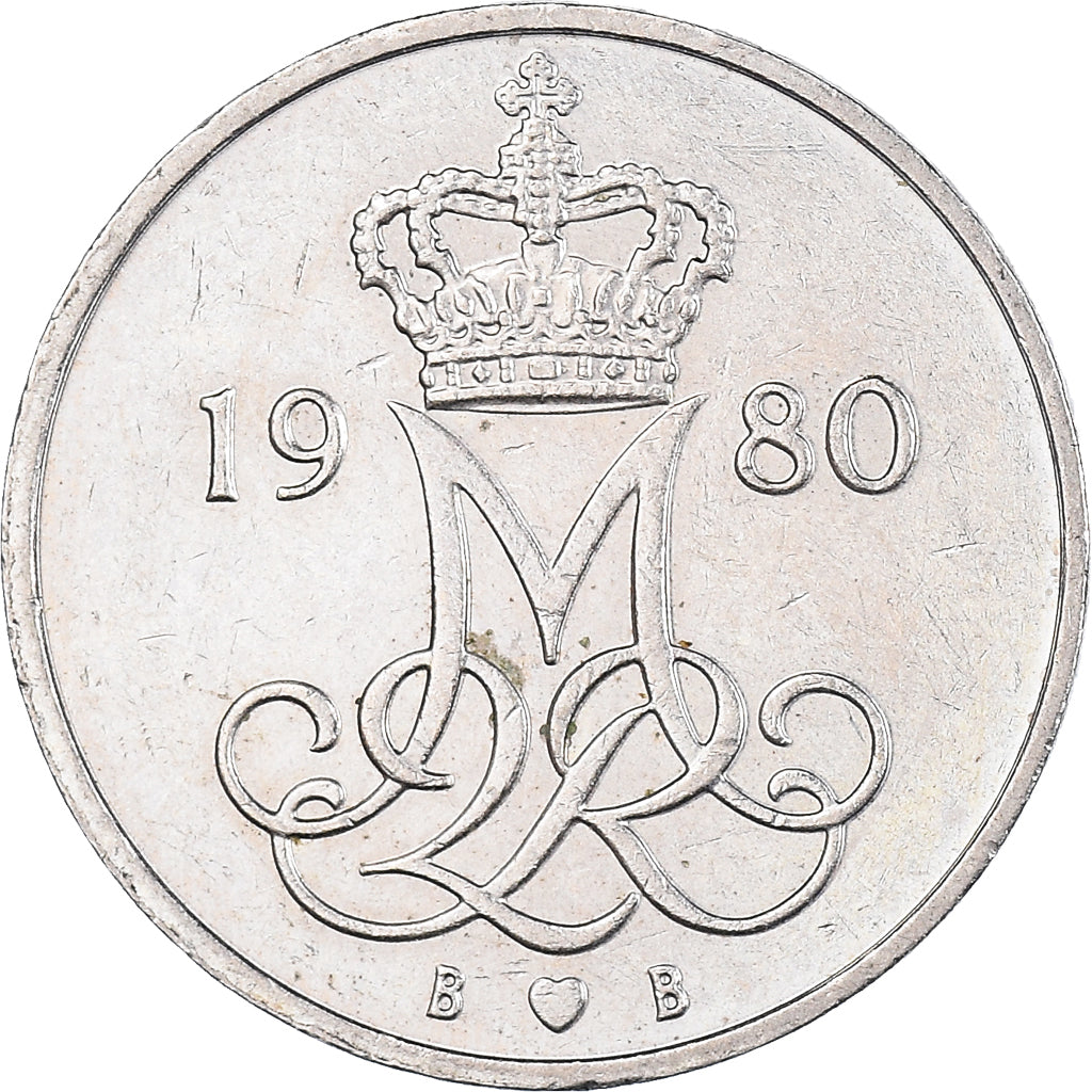 Munten, Denemarken, 10 Öre, 1980
