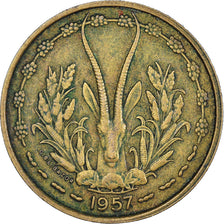 Coin, French West Africa, 25 Francs, 1957