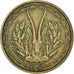 Coin, French West Africa, 25 Francs, 1957
