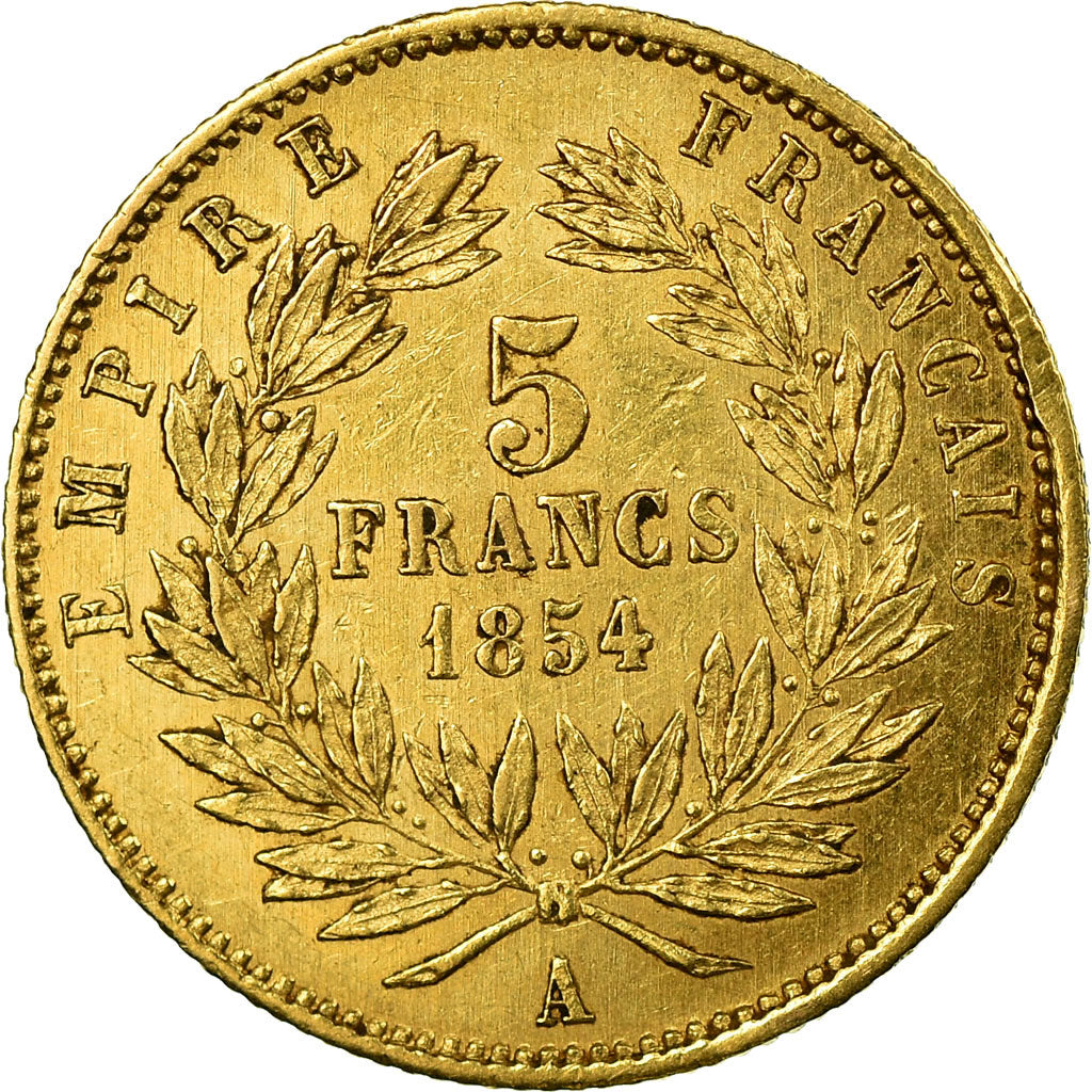 Monnaie, France, Napoleon III, Napoléon III, 5 Francs, 1854, Paris, TTB+, Or