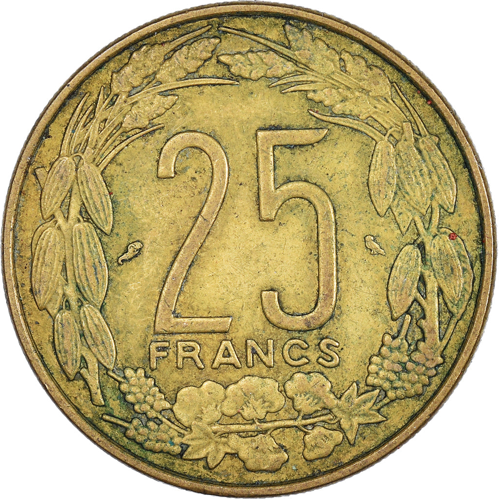 Münze, Äquatorial Afrikanische Staaten, 25 Francs, 1972