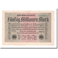 Billet, Allemagne, 50 Millionen Mark, 1923, 1923-09-01, KM:109b, TTB+