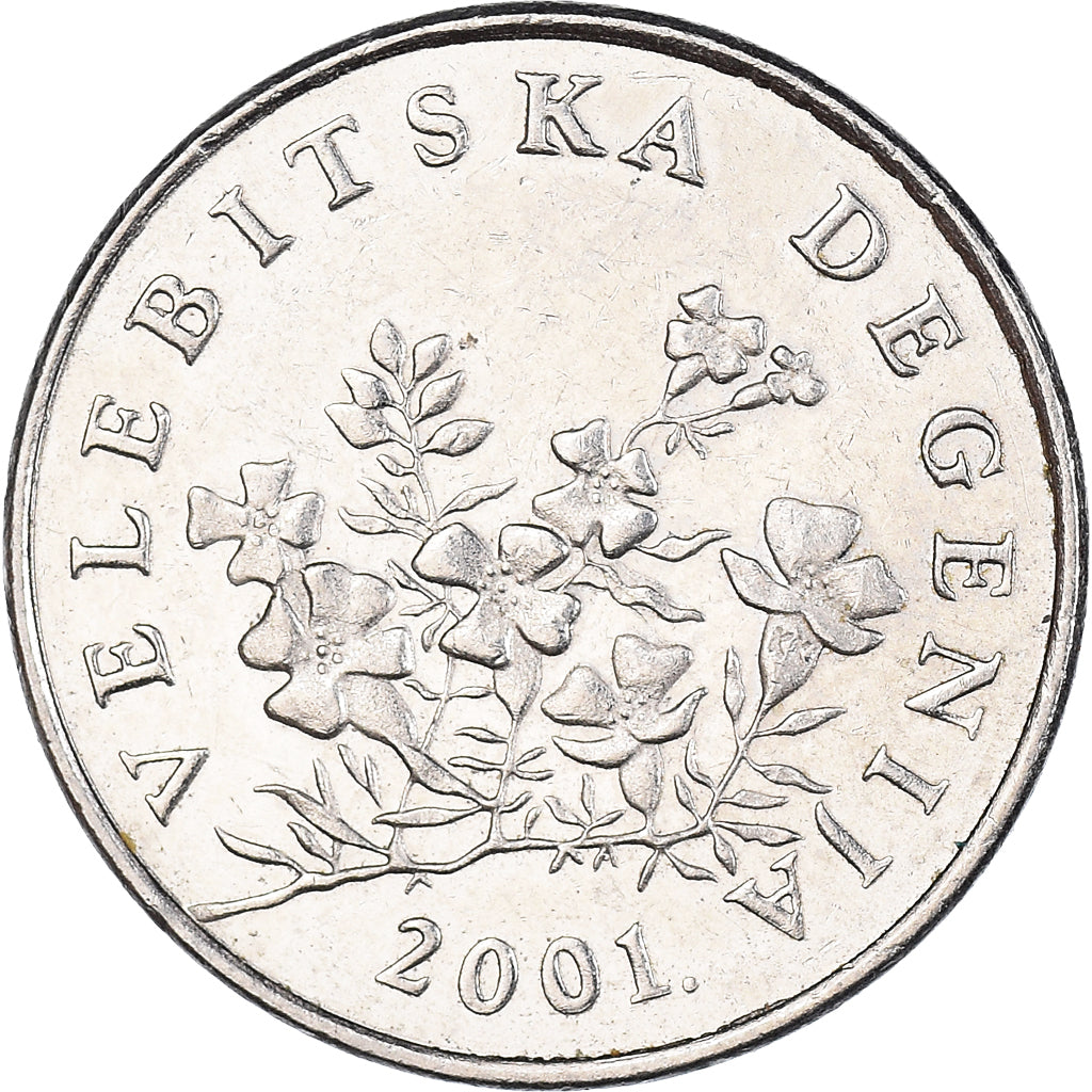 Moeda, Croácia, 50 Lipa, 2001