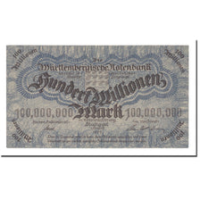 Nota, Estados Alemães, 100 Millionen Mark, 1923, 1923-08-01, KM:S989