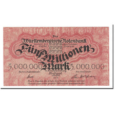 Banknote, German States, 5 Millionen Mark, 1923, 1923-08-01, KM:S988, UNC(65-70)