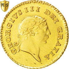 Moneda, Gran Bretaña, George III, 1/3 Guinea, 1810, PCGS, MS62, EBC+, Oro