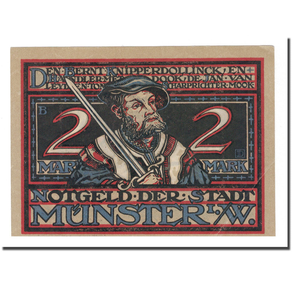 Banknote, Germany, 2 Mark, 1921, AU(50-53)