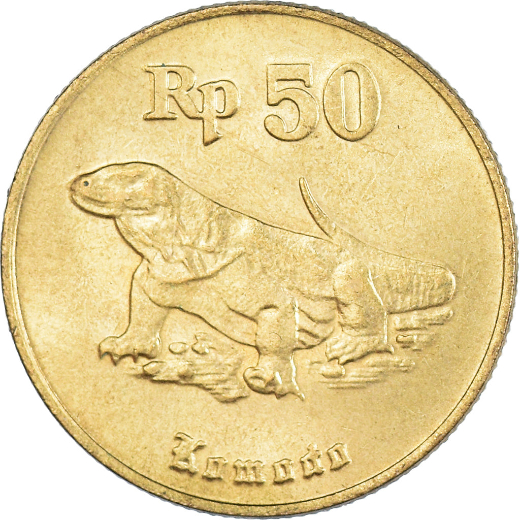 Moeda, Indonésia, 50 Rupiah, 1995