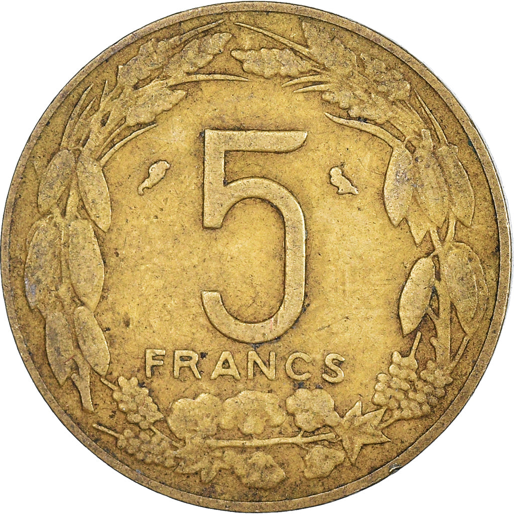 Monnaie, États de l'Afrique équatoriale, 5 Francs, 1967