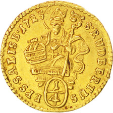AUSTRIAN STATES, 1/4 Ducat, 1725, KM #297, AU(55-58), Gold, 0.86