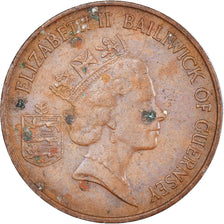 Coin, Guernsey, Penny, 1986