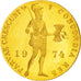 NETHERLANDS, Ducat, 1974, St. Petersburg, KM #190.1, MS(63), Gold, 21, 3.49