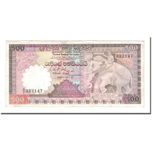 Nota, Sri Lanka, 500 Rupees, 1987, 1987-01-01, KM:100a, VF(30-35)