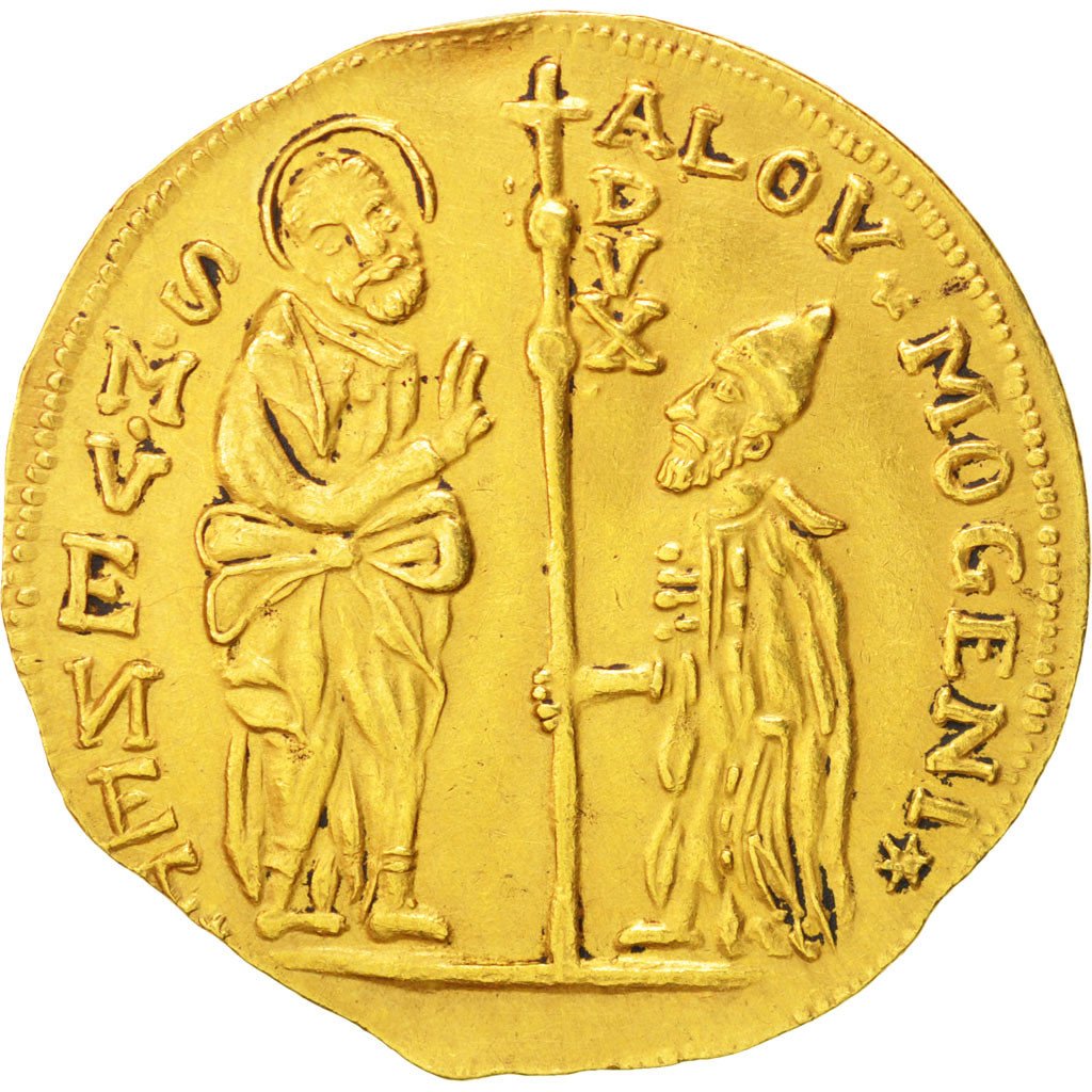 Italie, Venise, Alvise Giovanni Moncenigo IV, Refrappe d'un multiple de Sequin