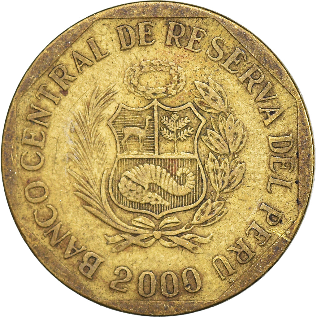 Coin, Peru, 10 Centimos, 2000