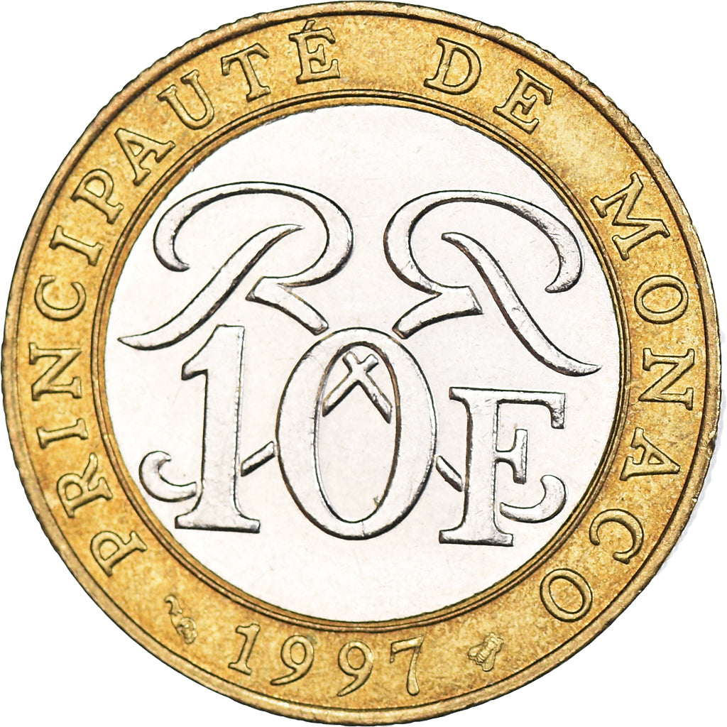 Moneta, Monaco, 10 Francs, 1997