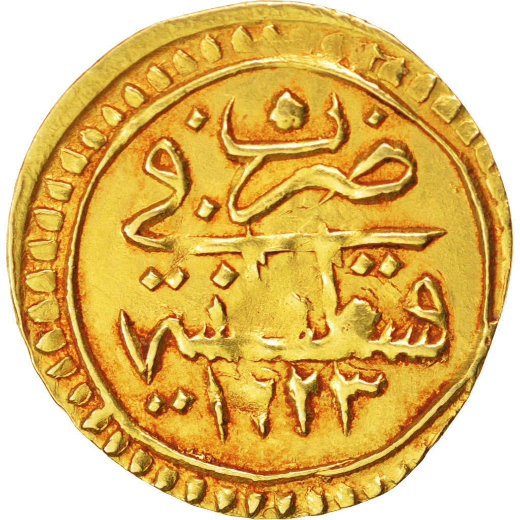 TURKEY, 1/4 Zeri Mahbub, 1812, Qustantiniyah, KM #605, EF(40-45), Gold, 0.74