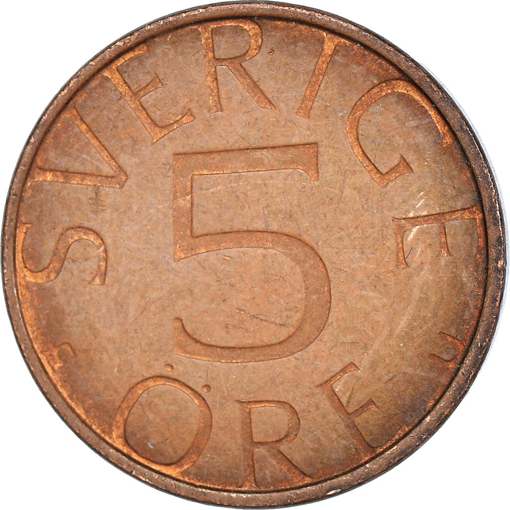 Moneda, Suecia, 5 Öre, 1984