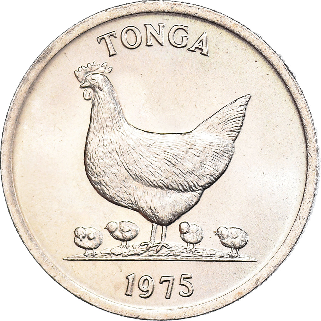 Münze, Tonga, 5 Seniti, 1975