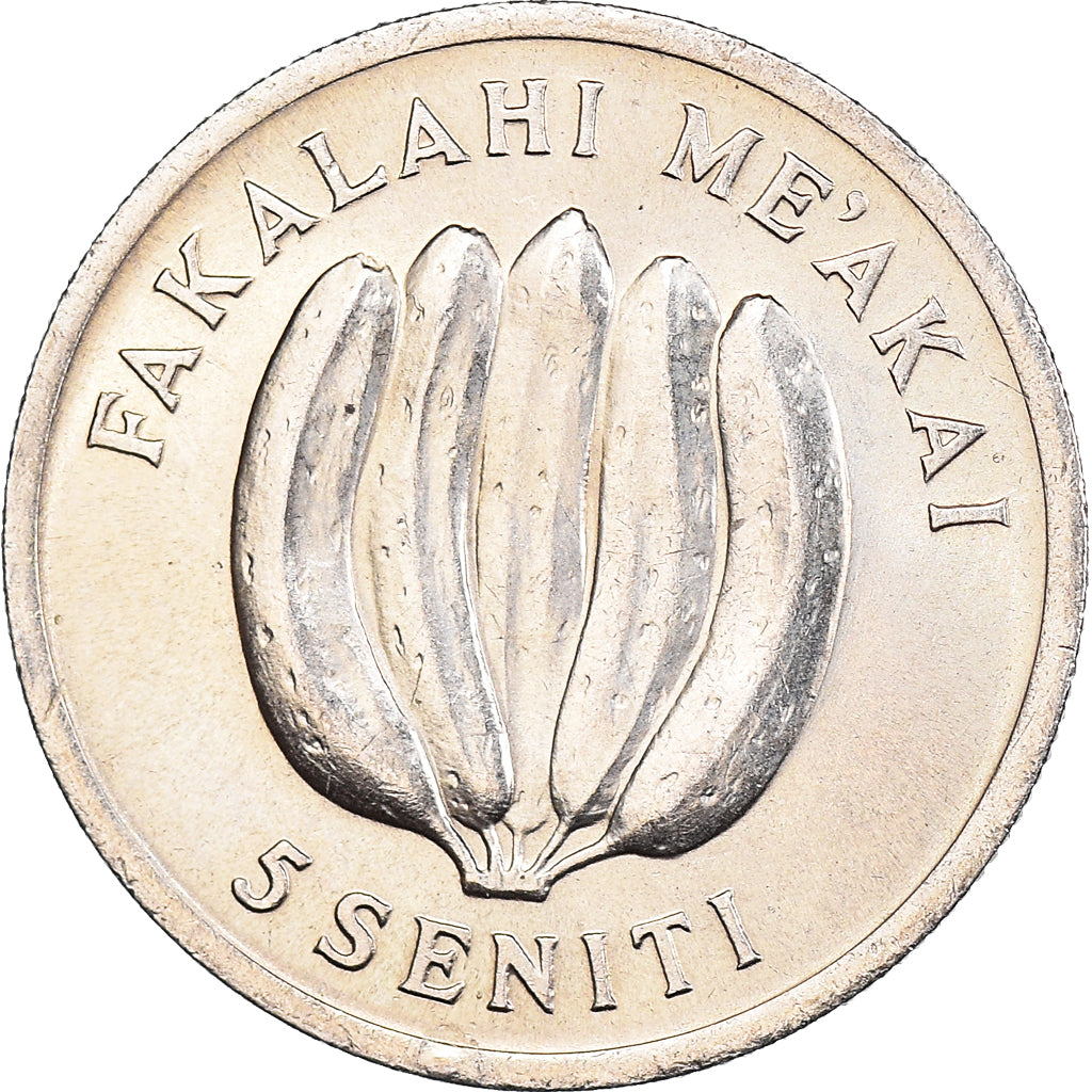 Münze, Tonga, 5 Seniti, 1975