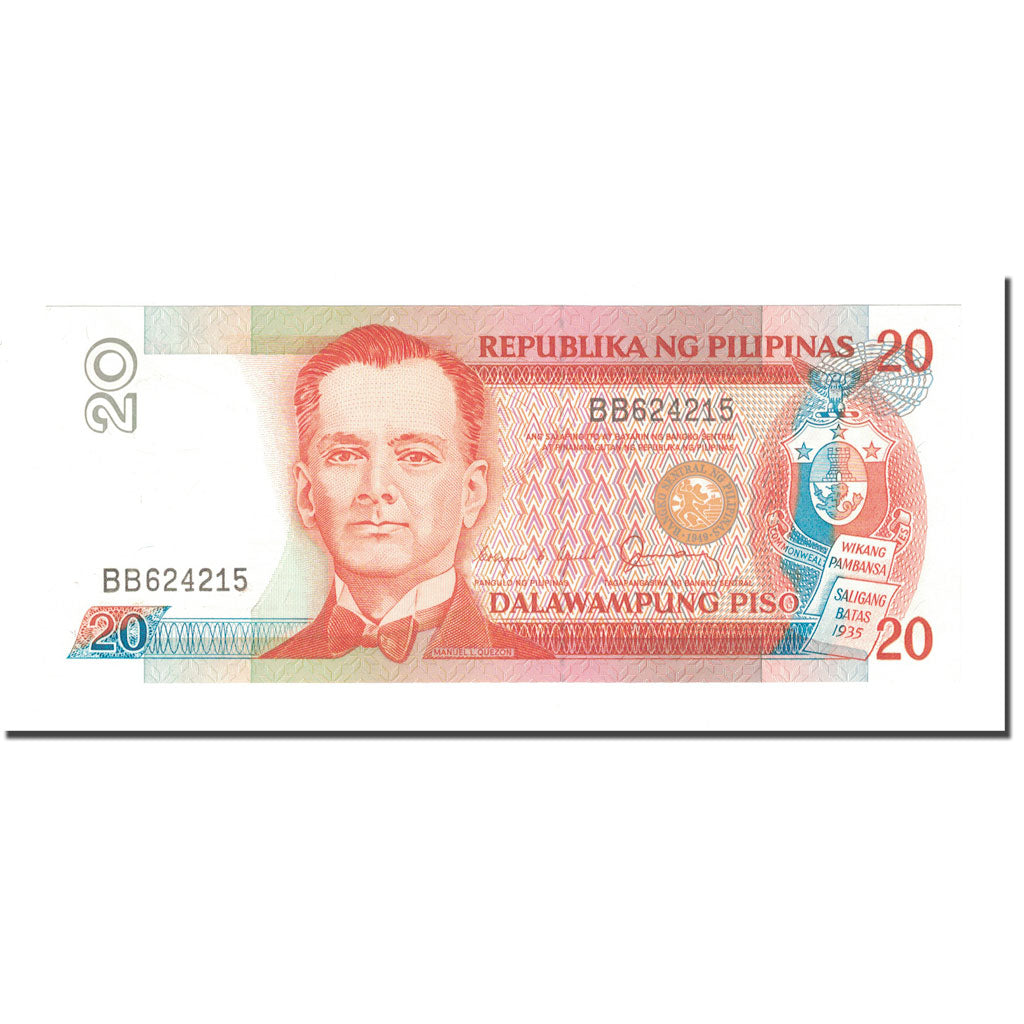 Nota, Filipinas, 20 Piso, KM:170b, UNC(63)