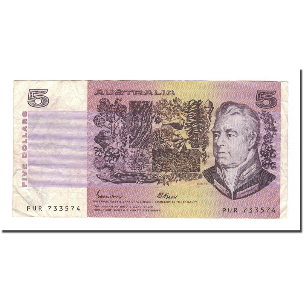 Banknote, Australia, 5 Dollars, 1985, KM:44e, VF(20-25)