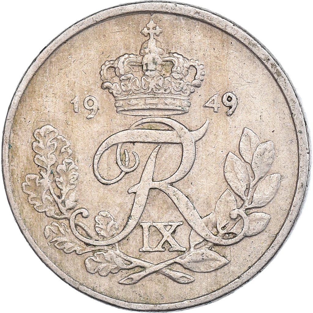 Munten, Denemarken, 10 Öre, 1949