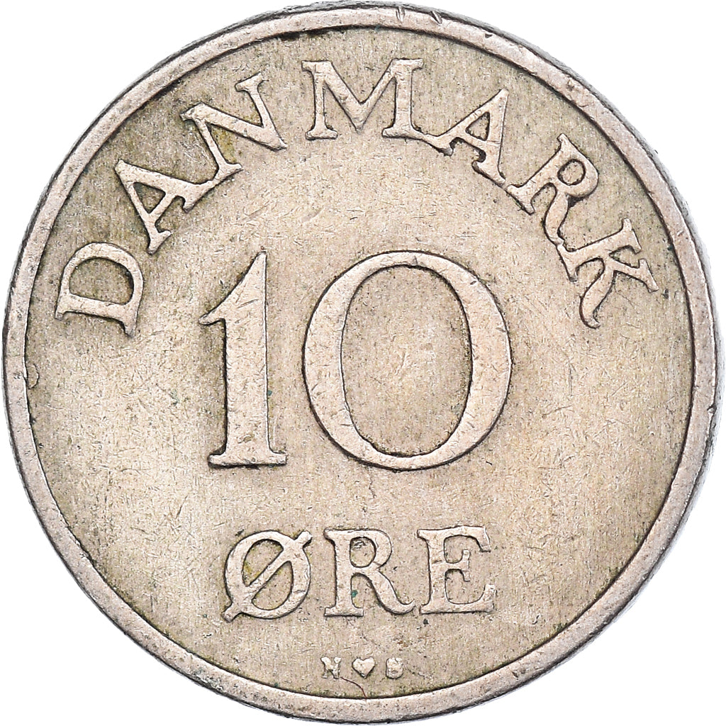 Munten, Denemarken, 10 Öre, 1949