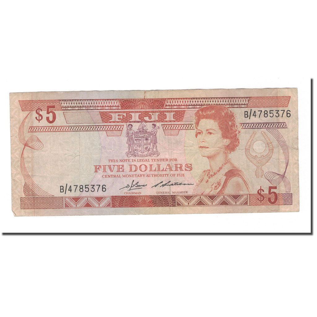 Banknote, Fiji, 5 Dollars, Undated (1986), KM:83a, VF(20-25)