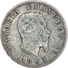 Coin, Italy, Lira, 1863