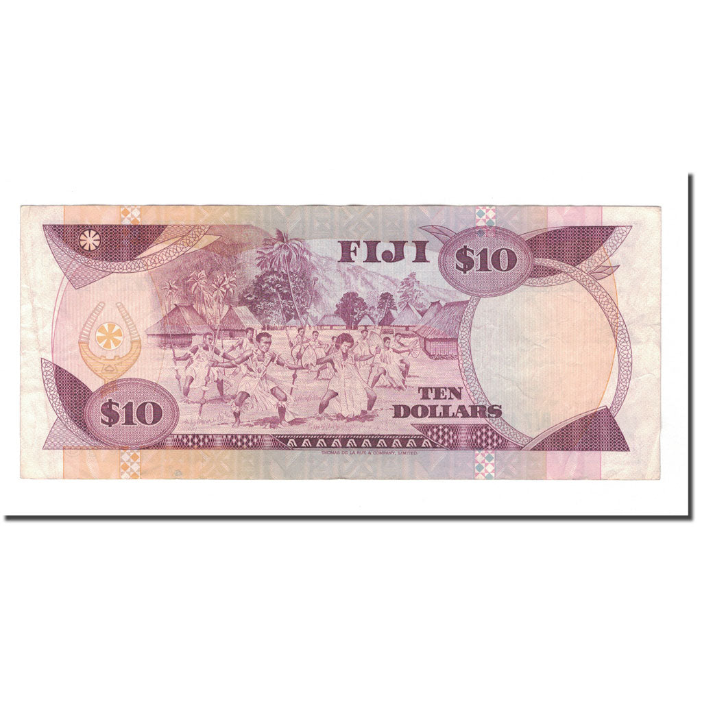 Banknote, Fiji, 10 Dollars, KM:84a, VF(30-35)