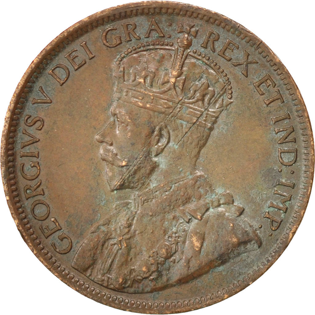 NEWFOUNDLAND, Large Cent, 1917, KM #16, EF(40-45), Bronze, 5.69