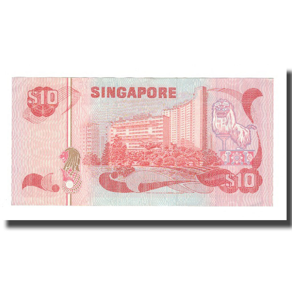 Banknote, Singapore, 10 Dollars, 1976, KM:11b, EF(40-45)