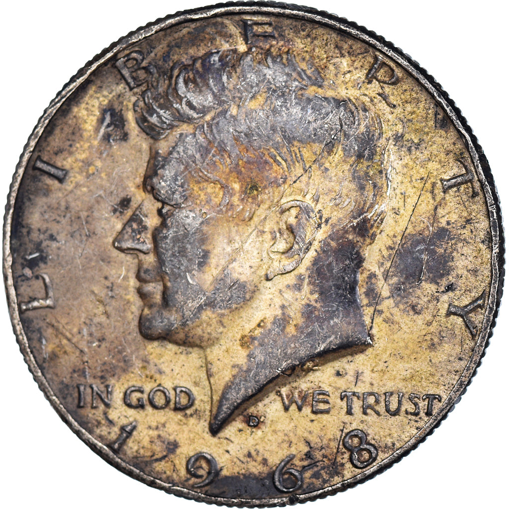 Münze, Vereinigte Staaten, Half Dollar, 1968