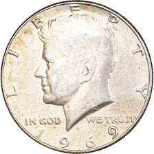 Moeda, Estados Unidos da América, Half Dollar, 1969
