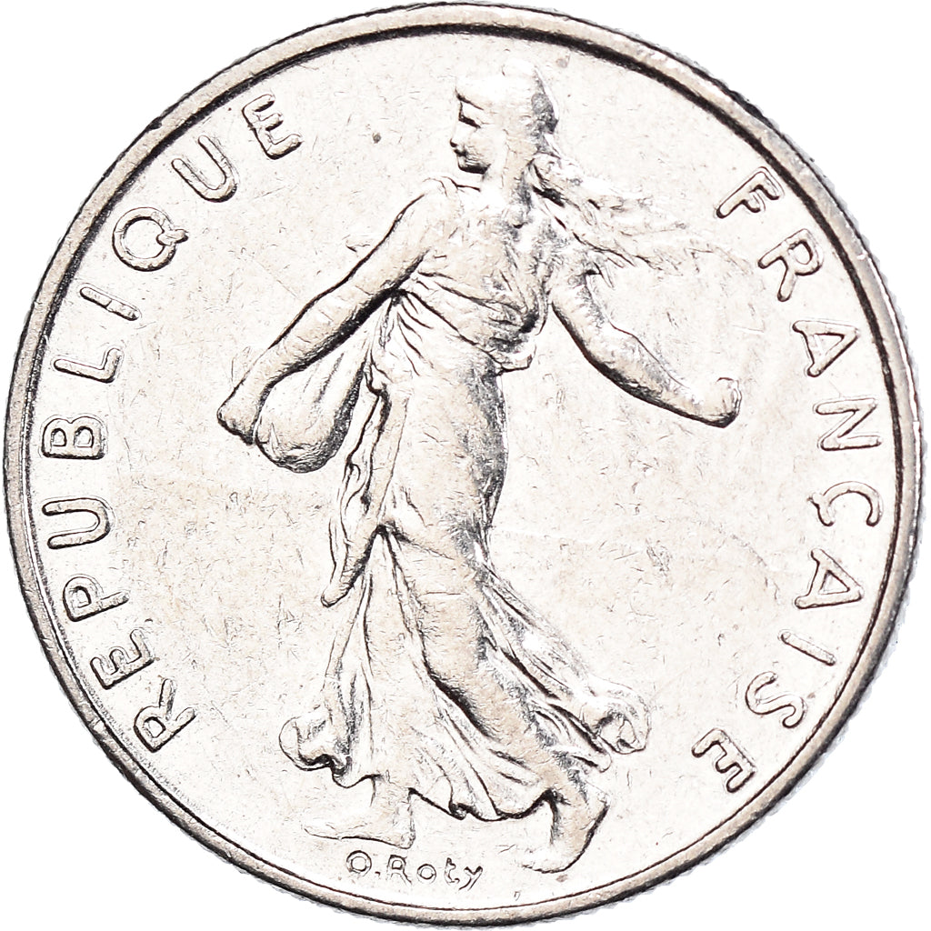 Munten, Frankrijk, 1/2 Franc, 1985