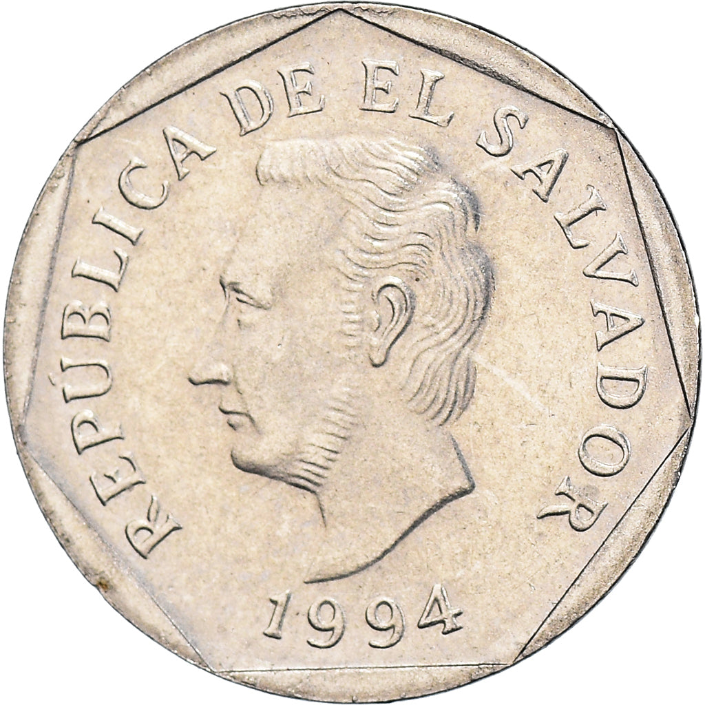 Munten, El Salvador, 5 Centavos, 1994