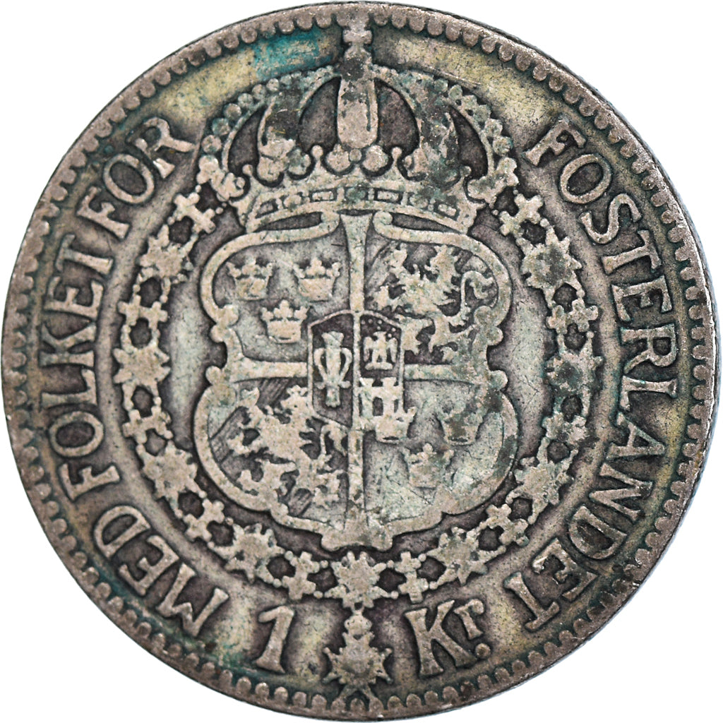 Moneda, Suecia, 1 Krona, 1915
