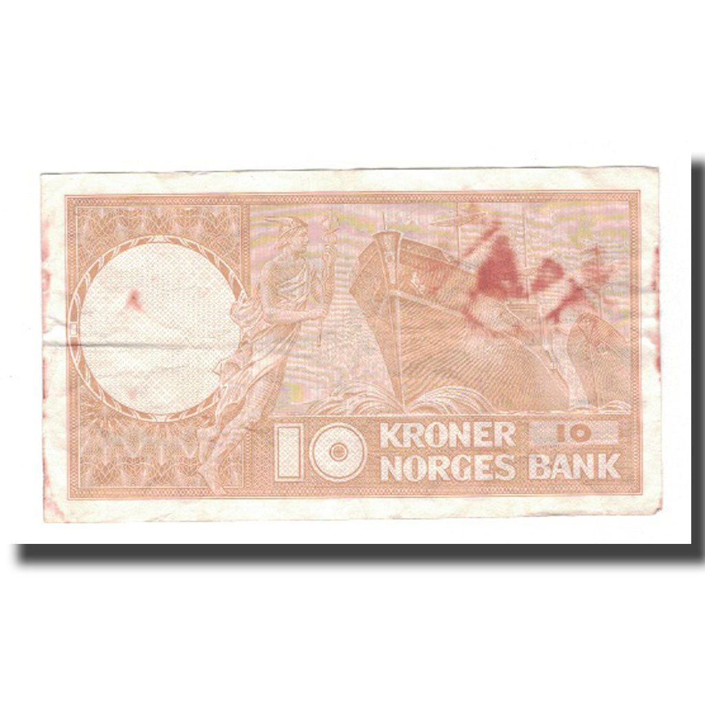Banknote, Norway, 10 Kroner, 1972, KM:31f, VF(20-25)