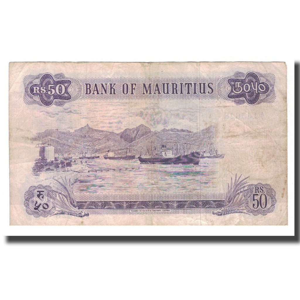 Banconote, Mauritius, 50 Rupees, KM:33c, MB+